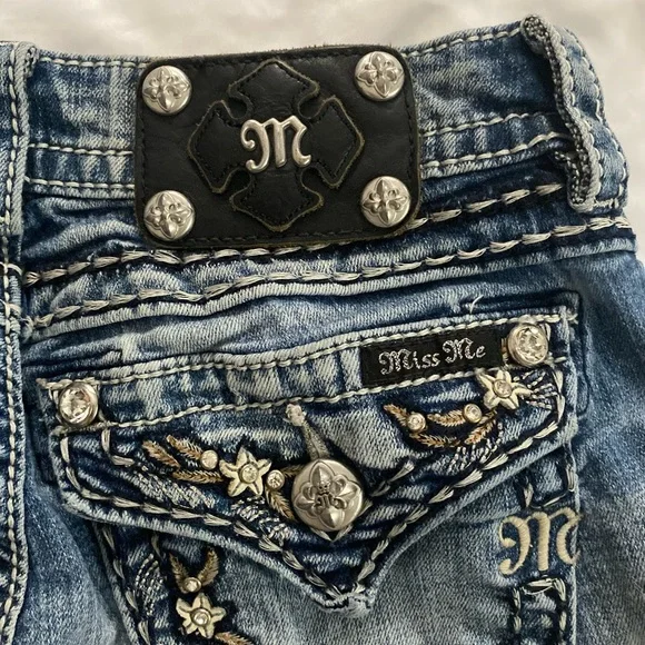 Miss me jeans size 25 signature rise bootcut - Picture 6 of 8